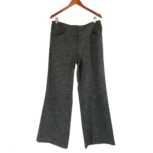 Women’s Antonio Melani Gray Textured Dress Pants Size 10 Flat Front Career - Picture 1 of 8